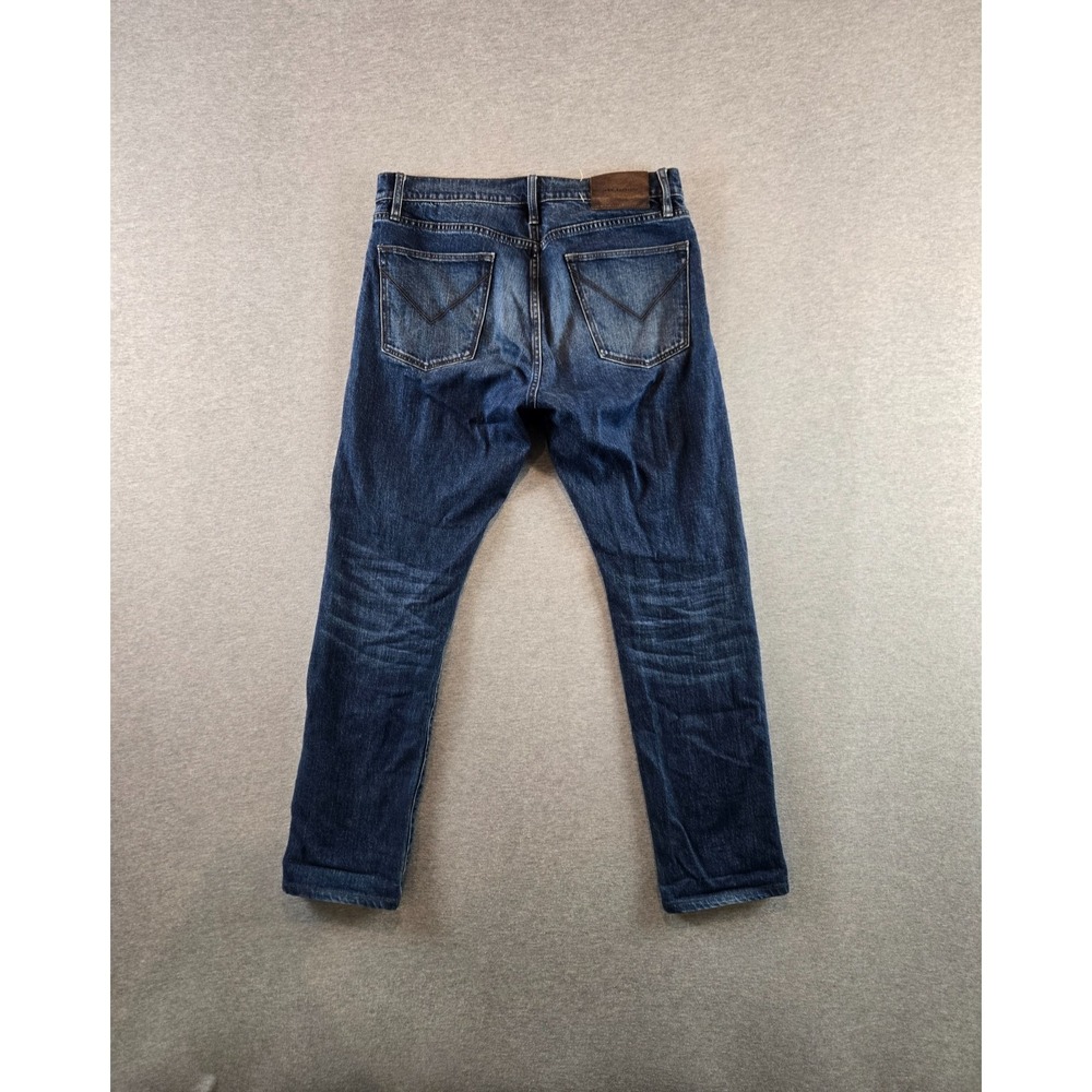John Varvatos Jeans Mens 30x30 Blue JV 702 Slim Fit Denim Dark Wash 5-Pocket - Picture 2 of 13
